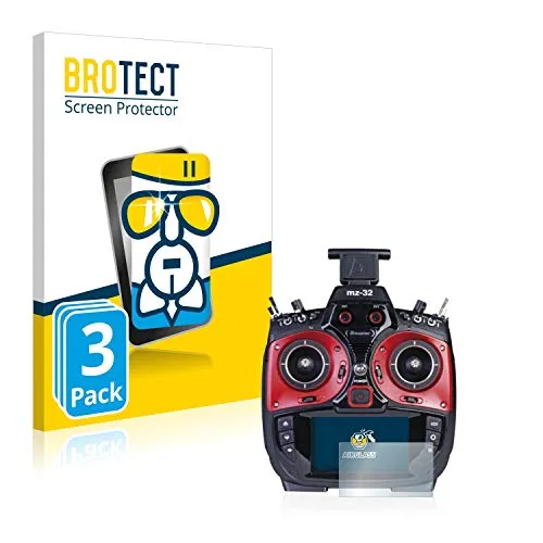 BROTECT Schutzglas für Graupner MZ-32 (3.Gen) (3 Stück) Schutzfolie Panzer Folie Glas [Extrem Kratzfest 9H, Anti-Fingerprint, Ultra-Transparent]