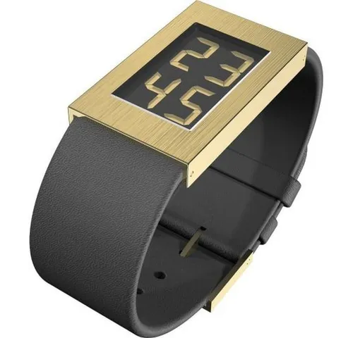 Rosendahl Quarzuhr ROSENDAHL Damen Armbanduhr WATCH I 43272 schwarz / gold B.20mm Digital