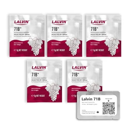 Lalvin Weinhefe 71B (5 PK) von CAPYBARA Distributors Inc.