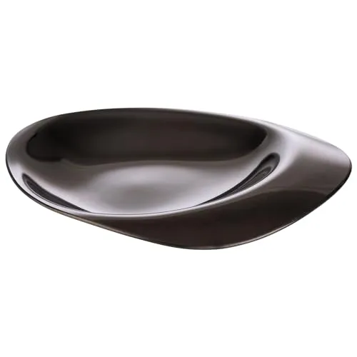 APS 40793 Teller PEBBLES, 4er-Set, Edelstahl, PVD-beschichtet, 8,5 x 8 cm, Höhe 1 cm, Gunmetal-Look