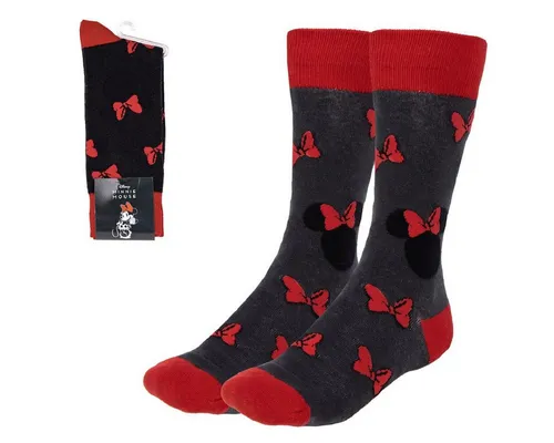 Disney Minnie Mouse Socken 1 Paar Socken mit komfortabler Passform in Größe 36–43