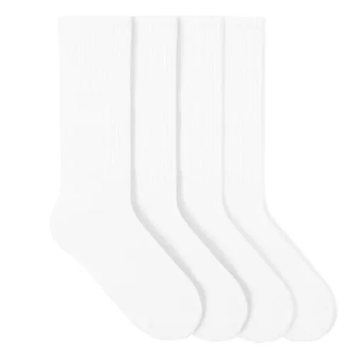 von Jungfeld Tennissocken Herren & Damen im Retro Look - Atmungsaktive Sportsocken aus Bio-Baumwolle, langlebig, rutschfest - Gr. 36-46 (DE/NL/SE/PL, Numerisch, 41, 46, Regular, Regular, Optic White)