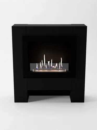 GLOW FIRE Echtfeuer-Dekokamin Harstad RW Ethanol Kamin, Bioethanol Kamin mit 3h Brenndauer, Heizleistung bis 2 kw