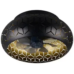 BIDAR Deckenleuchte mit Ventilator und Fernbedienung - Elegante Deckenleuchte mit integriertem Ventilator für optimale Luftzirkulation. Individuell steuerbar mit Fernbedienung und drei Geschwindigkeitsstufen – für ganzjährigen Komfort und stilvolles Licht.