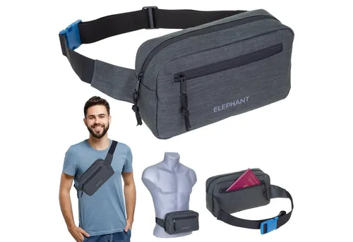 ELEPHANT Bauchtasche Hüfttasche für Outdoor-Aktivitäten - Gürteltasche ideal für Reisen und Outdoor, windabweisend und mit praktischen Fächern für Handy und Wertsachen, perfekt für Sportarten wie Joggen und Wandern.