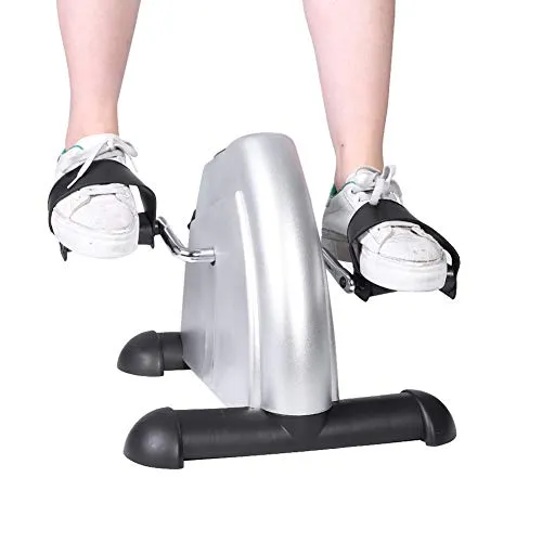 Beintrainer Fitnesstrainer, Mini Bike Heimtrainer mit LCD-Monitor Bewegungstrainer Pedaltrainer für Arme und Beine, zum Senioren zuhause und Büro, 37,5 x 34,5 x 30,5 cm
