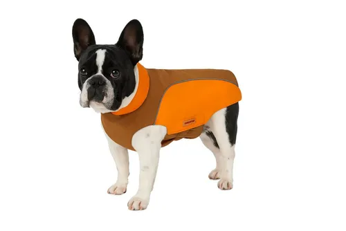 Wolters Cat & Dog Regenjacke Easy Rain, Größe: 30 cm, Braun/Orange - Regenjacke für Hunde, schützt zuverlässig vor Nässe und hält Ihr Haustier trocken und warm.