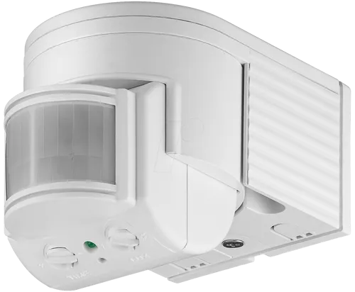 Infrarot Bewegungsmelder ODA (weiss) - Bewegungsmelder für Innen- und Außenbereich, wasserfest mit Aktivitätssensor und Lichtsensor für maximale Sicherheit.