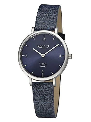 Regent Damen-Armbanduhr Titan Dunkelblau BA-690 von Regent