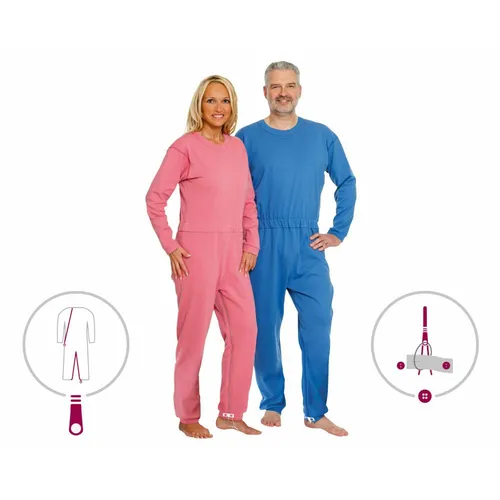 suprima 4688 Pflegeoverall lang CareBasic – Bequeme Pflegebekleidung - Der suprima 4688 Pflegeoverall lang CareBasic bietet optimalen Komfort bei der Pflege. Mit Rücken- und Bein-Reißverschluss für einfachen Zugang und zusätzlichen Schutz gegen Selbst-Entkleiden. Ideal für alle Pflegebedürftigen.