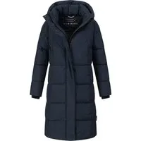 Marikoo Damen Winter Steppmantel Tabiaa XVI mit Kapuze & Fleece - Stylischer Winter Steppmantel Tabiaa XVI von Marikoo mit abnehmbarer Kapuze und warmem Fleecefutter – ideal für kalte Tage. Praktische Taschen und hoher Tragekomfort durch weiches Innenfutter.