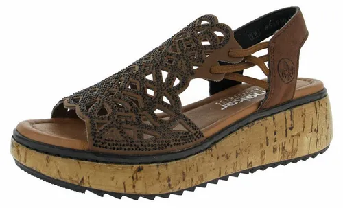 Rieker V1765-24 Damen-Schuhe - Robuste und flexible Anflechter-Machart für optimalen Tragekomfort und perfekte Passform im Alltag.