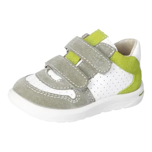 RICOSTA Jungen Stiefel EMMO - Bequeme Lauflernschuhe mit Klettverschluss - Stiefel für Jungen, aus hochwertigem Leder, mit bequemer Passform und weicher Decksohle für optimalen Komfort beim Laufen.