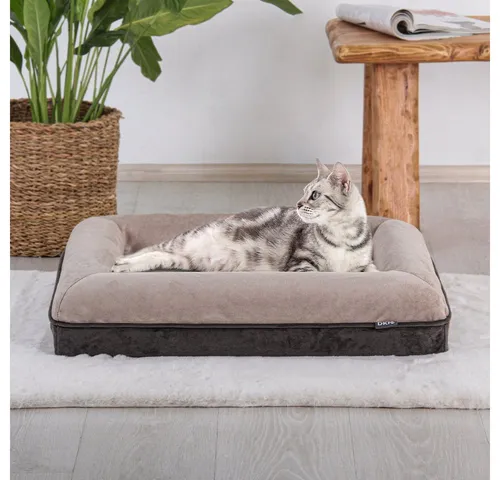 Seavas Tierbett Benek, Samt, waschbarer Bezug, orthopädisch, verschiedene Größen und Farben