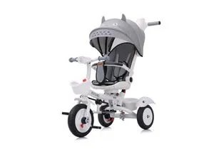 Chipolino Tricycle Futuro 2 in 1 faltbar, Becherhalter, Musik, Licht, PU-Räder grau