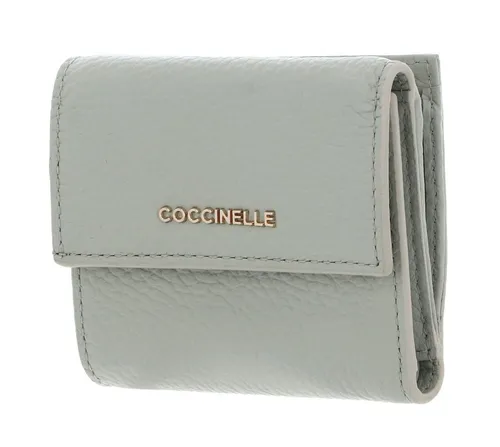 COCCINELLE Metallic Soft Geldbörse mit RFID-Blocker - Stylische Geldbörse aus Rindsleder mit Krokolederoptik, ausgestattet mit RFID-Blocker für sichere Aufbewahrung Ihrer Karten und Geld. Ideal für modebewusste Frauen.