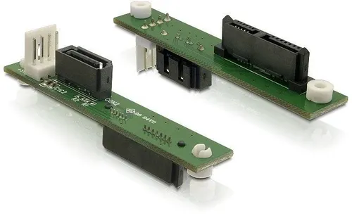 Delock Adapter SATA Slim 13-pin zu SATA - SATA Slim 7+6 pin auf 7pin, kompakte Bauweise für platzsparende Installationen