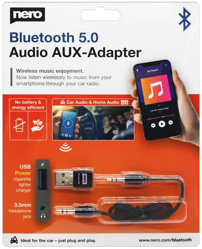 Produktbild Nero Bluetooth 5.0 Audio AUX-Adapter