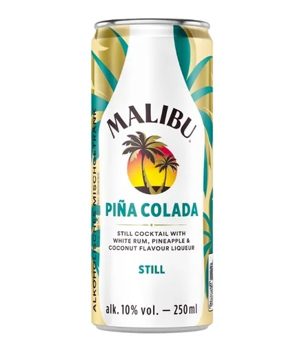 Malibu Pina Colada RTD / 10 % vol / 0,25 Liter-Dose inkl. 0,25 € Pfand