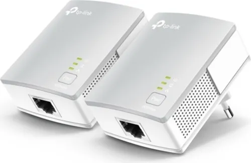 TP-LINK AV500 Nano Powerlineadapter Starterkit (TL-PA4010KIT) - Powerline Adapter für schnelles Internet über Stromleitungen, bis zu 500Mbps, energieeffizient mit bis zu 85% Einsparung im Energiesparmodus und einfache Plug & Play Installation.