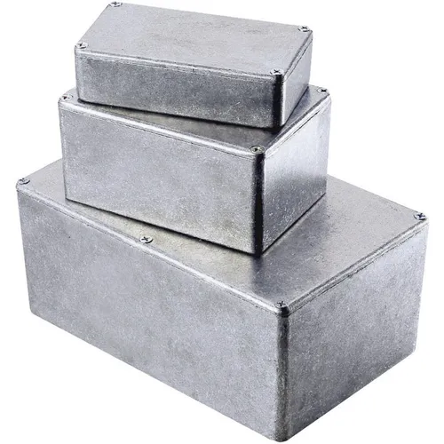 Hammond Electronics 1590P1BK Universal-Gehäuse - Anschlussdosen & Gehäuse mit exzellenter EMV-Abschirmung, schützt vor Abhörattacken und blockiert zuverlässig Mobilfunk- und WLAN-Signale.