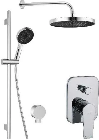 kielle Harmonia Duschset mit Unterputzarmatur – 2 Verbraucher, verchromt