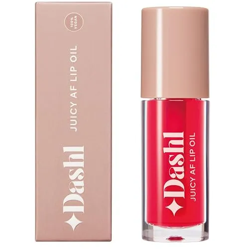 DASHL Juicy AF Lip Oil, Nährendes Lippenöl, Sehr Glänzend, Hoher Glanz, Nicht Klebrig (5 Farben), 100% Vegan, Für Trockene Lippen