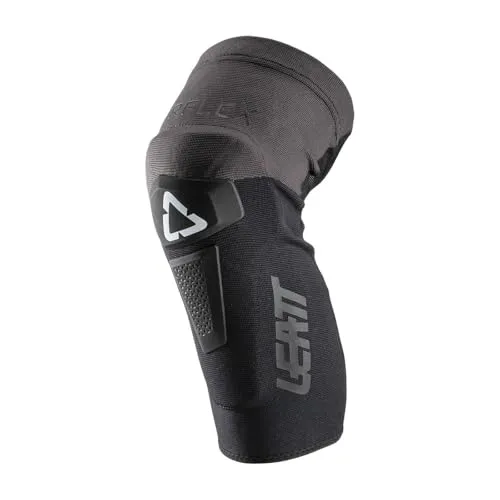 Leatt Airflex Hybrid Motocross Knieprotektoren, schwarz, Größe L - Schutz für Motocross-Fahrer mit superschlankem AirFlex-Gel und gleitender Hartschalen-Knieschale für maximalen Komfort und Sicherheit.
