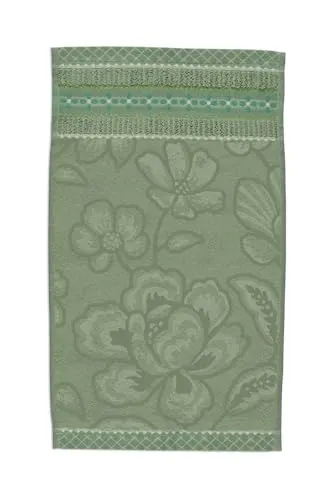 Pip Studio Gästehandtuch Set/3 Jasmin Jacquard Grün 30x50cm