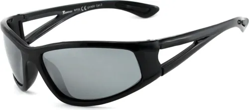 Radbrille Sonnenbrille Polarisiert Schwarz Silber - Radbrillen für Herren, ideal für Radsport mit UV400 Schutz und polarisierten Gläsern für klare Sicht und reduzierten Blendeffekten.