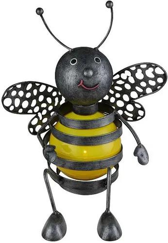 LED Solarleuchte Garten Biene in gelb von bmf-versand