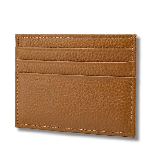 FOMAX Kartenetui aus echtem Leder, Elegantes Design mit übersichtlicher Anordnung