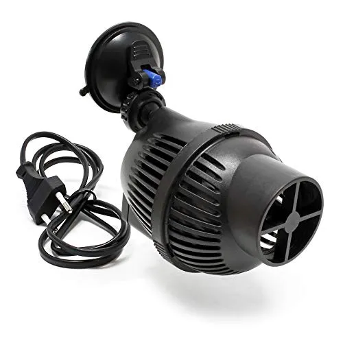 SunSun JVP-102A Strömungspumpe 5000 l/h 12 W Aquarium Pumpe mit 1 schwenkbaren Düse und Saugnapf zur einfachen Befestigung