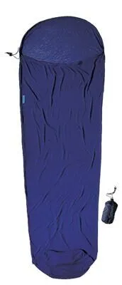 Mummy Liner Coolmax 220 x 80 - Schlafsack, hochwertige Coolmax-Technologie für optimalen Feuchtigkeitstransport und Komfort beim Schlafen