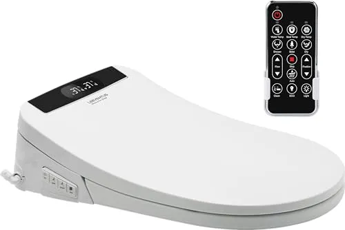 LEEVENTUS Dusch-WC L-MSC403 - Smart Bidet mit Durchlauferhitzer - Der LEEVENTUS L-MSC403 Toilettensitz vereint Komfort und Technik. Mit tanklosem Durchlauferhitzer für frisches Wasser, Heizfunktion und intuitiver Fernbedienung für individuelle Einstellungen. Hygienisch und energiesparend!