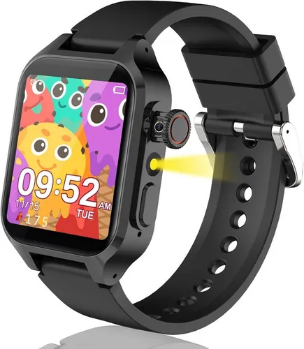 Ruopoem Smartwatch für Kinder – Spiel, Spaß und Lernen - Smartwatch für Kinder mit HD-Kamera, 32 Lernspielen und Musikfunktion. Ideal für Kinder von 3 bis 12 Jahren, fördert spielerisch Lernen und Kreativität.
