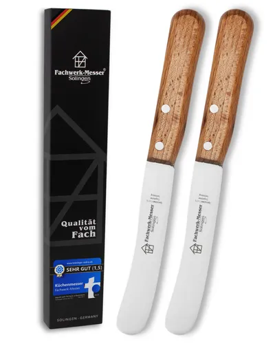 Fachwerk Buckelsmesser Set Frühstücksmesser Brötchenmesser Buttermesser Solingen