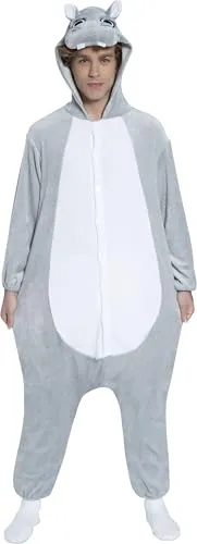 Guirca 88613 Erwachsenenkostüm, grau, M - Kostüm-Outfits für Erwachsene, stylisches Anzug mit Kapuze aus 100% Polyester, ideal für Karneval oder Mottopartys.