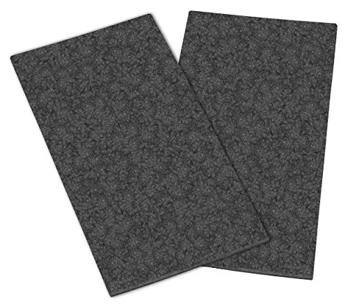 2x haggiy Filzzuschnitt - Bastelfilz ohne Kleber - 5,0 mm stark, grau, DIN A4 (210 x 297 mm)