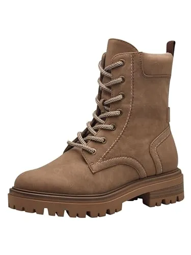 Tamaris 1-25295-43/310 Stiefelette - Stiefeletten für Damen in Hellbraun, mit wärmendem Fleece-Futter und praktischem Reißverschluss. Ideal für stilvolle Herbstlooks und bequem bei jedem Schritt.
