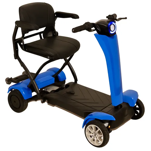 UH Elektro Vierrad Seniorenmobil Seniorenscooter Elektrisch-Faltbar Blau 6kmh