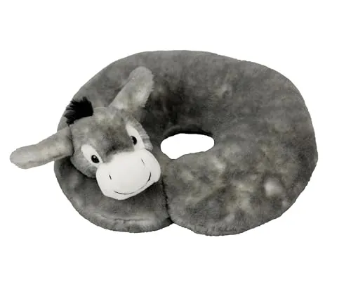 Inware 7136 - Nackenkissen Esel, grau, Nackenhörnchen