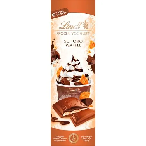 Lindt Schokolade | FROYO Schoko-Waffel, 100g Tafel, Geschenk