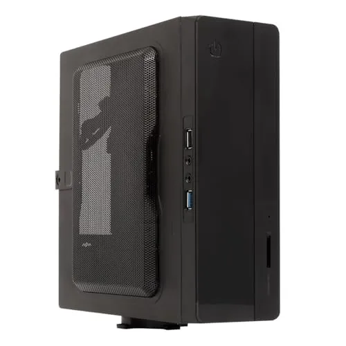 Unyka 52061 – Mini-ITX-Gehäuse (USB 3.0, 150 Watt), schwarz
