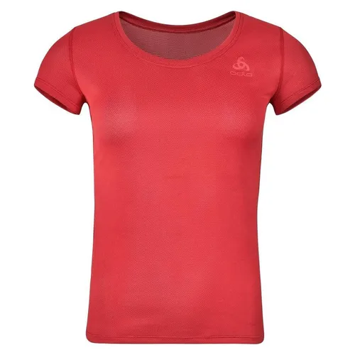 Odlo BL TOP Crew Neck Short Sleeve Active F-dry Light - Damen T-Shirt - Sportunterwäsche für Damen, umweltfreundlich mit F-Dry-Technologie für schnelles Trocknen und hervorragendes Feuchtigkeitsmanagement, ideal für sportliche Aktivitäten.