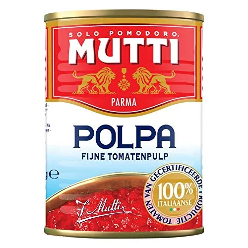 Mutti polpa di Pomodoro Tomatenpulpe Tomaten sauce 100% Italienisch 400g in dose