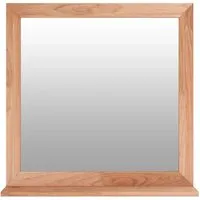 vidaXL Wandspiegel 55x55 cm aus massivem Nussbaumholz von vidaXL