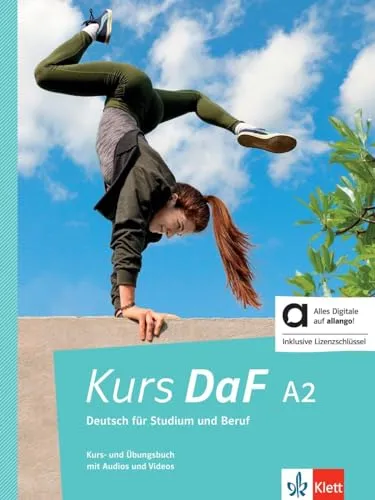 Kurs DaF A2 - Hybride Ausgabe allango - Deutsch als Fremdsprache, umfassendes Kurs- und Übungsbuch mit Audios und Videos für effektives Lernen, inklusive 24 Monate Lizenzschlüssel.