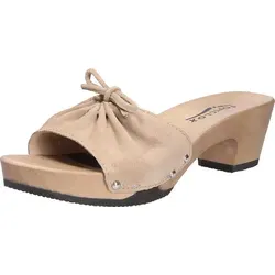 Softclox Damen Pantolette, beige(taupe), Gr. 38 - Beige - 38