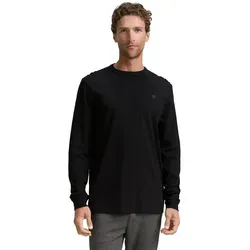 Tom Tailor Herren Langarmshirt BASIC LONGSLEEVE Regular Fit 29999 Schwarz 3XL